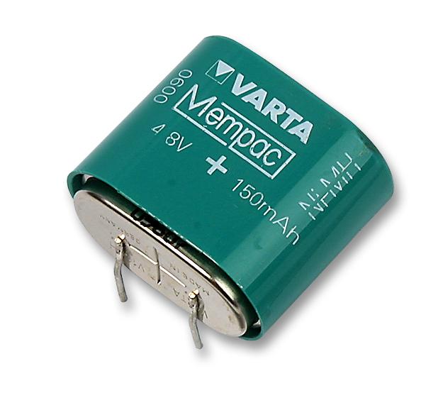 55615604940   V150H 4.8V NiMH Button Rechargeable Battery, 150mAh