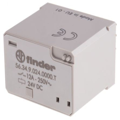 56.34.9.024.0000 Plug In Power Relay, 24V dc Coil, 12A Switching Current, 4PDT