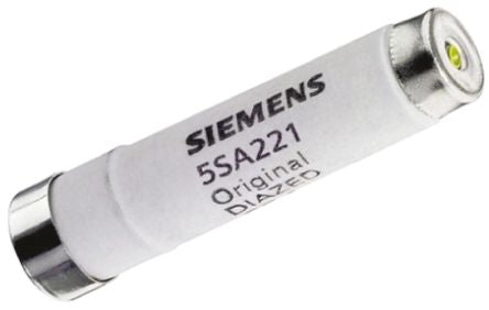 5SA221- 4A DII Diazed Fuse, E16 Thread Size, gG, 500V ac