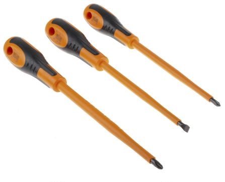 620-6 Bahco Phillips; Slotted Insulated Screwdriver Set, 6-Piece