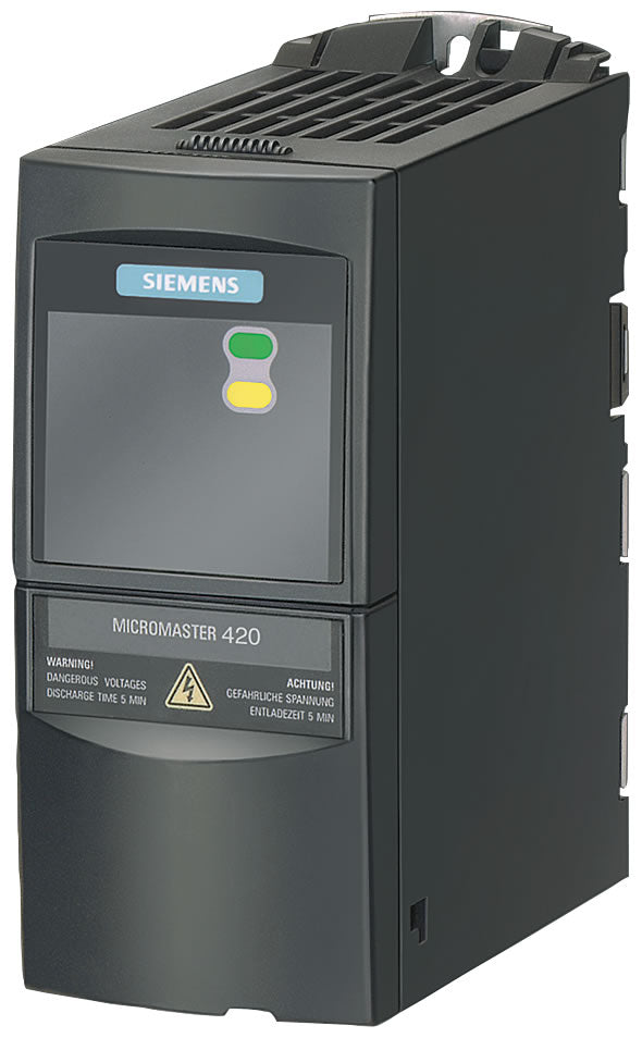 6SE6420-2UD21-5AA1  MICROMASTER 420 Inverter Drive, 3-Phase In, 0 to 550Hz Out, 1.5 kW, 400 V ac, 5.9 A