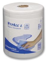7303 Roll of Wypall L30 CF Large White Paper Wipes
