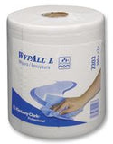 7303 Roll of Wypall L30 CF Large White Paper Wipes