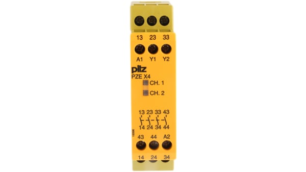774585 Pilz PNOZ X 24 V dc Safety Relay - Single Channel With 4