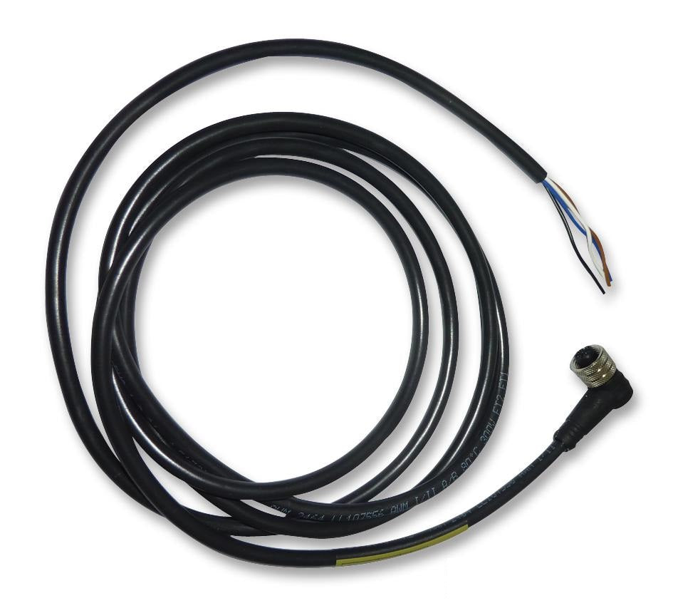 804001E03M020 Sensor Cable, Nano Change, M12 Plug to Free End, 2 m