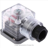 811-8314 3P+E DIN 43650 A, Female Solenoid Valve Connector, with Indicator Light, 12 V dc Voltage