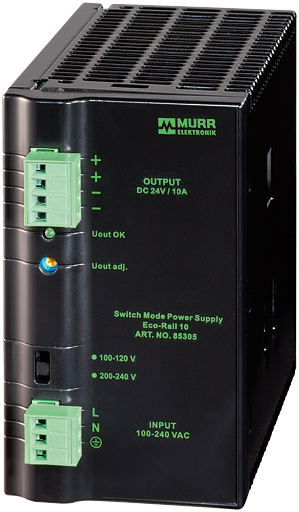 85305 MURR ELEKTRONIK ECO-RAIL POWER SUPPLY 1-PHASE