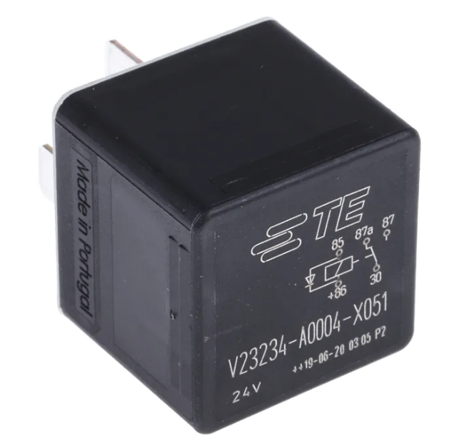 V23234A0004X051-EV-100 Automotive Relay, 24 VDC, 50 A, SPDT, Socket, Quick Connect