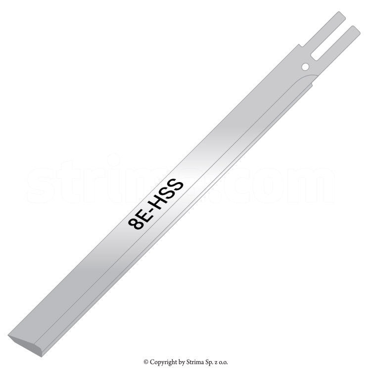 8E-HSS Straight knife blade