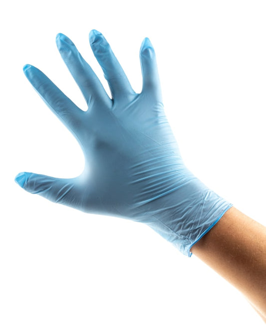 92-670/075 Blue Nitrile Gloves size 7.5 - M Powder-Free