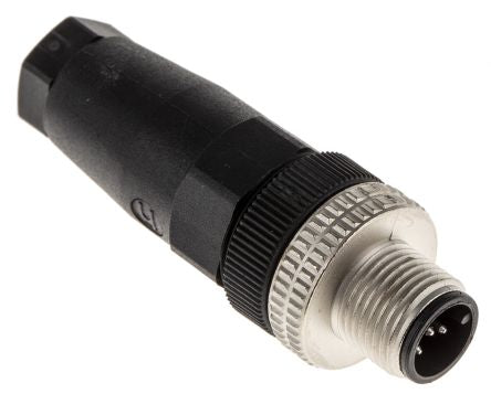 933163100 E Series M12 Cable Mount Connector, 5 contacts Plug