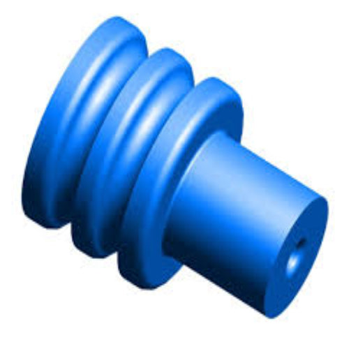 828904-1 TE Connectivity, Heavy Duty Sealed Connector Male Wire Seal Plug-In