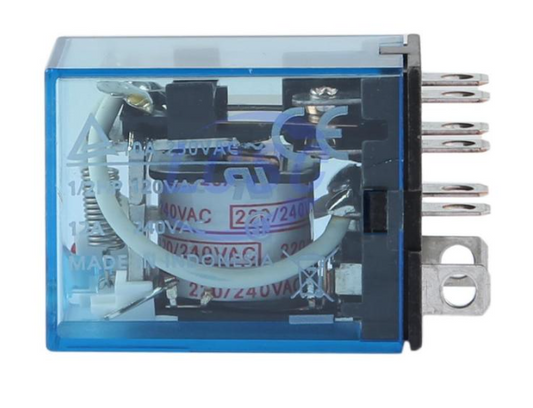 LY2N-J AC220/240 Industrial Control Electrical Relay 100MΩ 220/240VAC, 15A