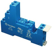 97.02 Relay Socket, 250V, 16A, Din Rail