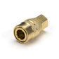 99473-B  NPT Solid Brass Coupler and Steel Plug
