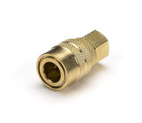 99473-B  NPT Solid Brass Coupler and Steel Plug