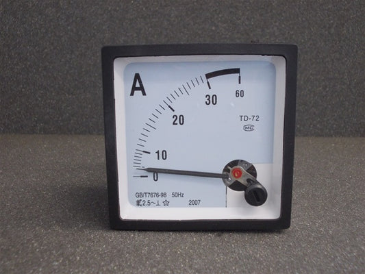 30A AC 72mm Ammeter – Screw Clamps