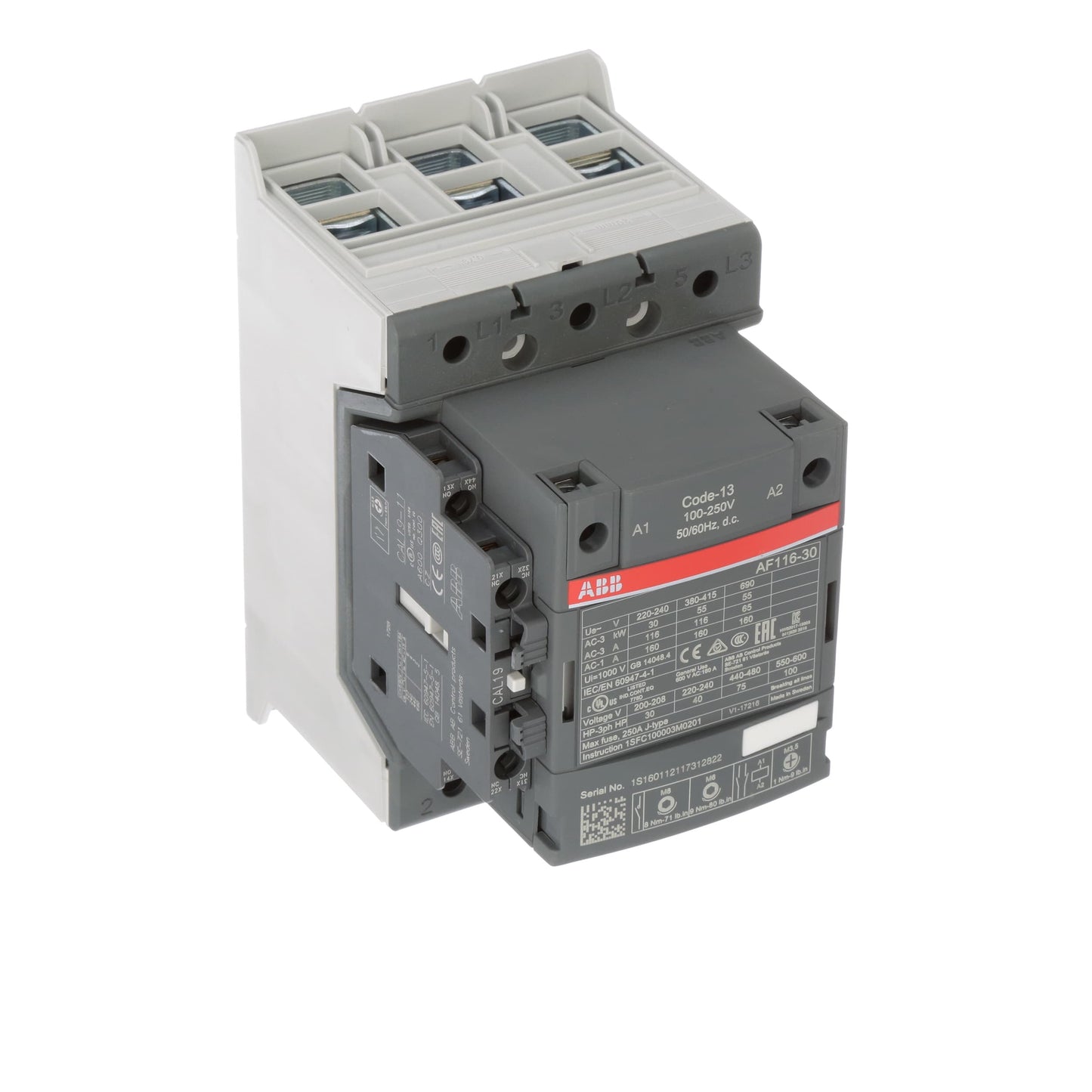 AF116-30-11-13    A 3-phase Contactor
