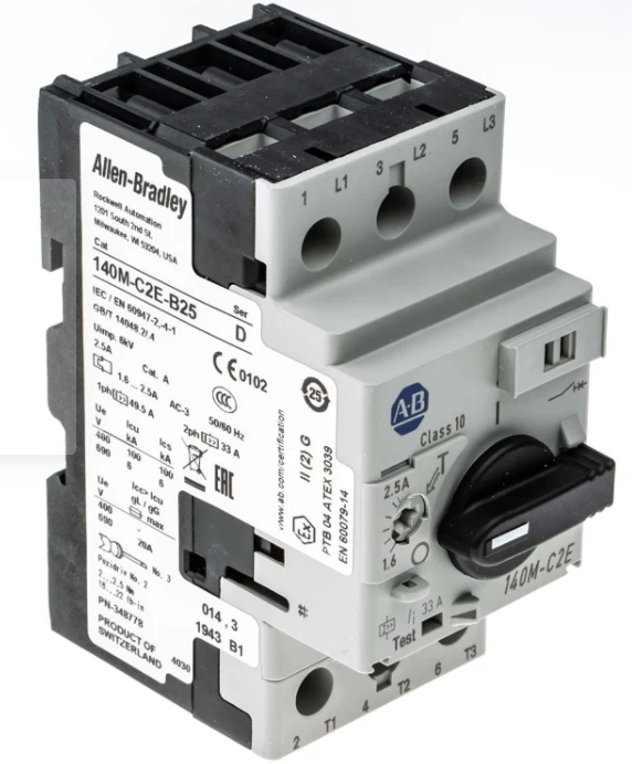 140M-C2E-B25  1.6 -2.5 A 140M Motor Protection Circuit Breaker, 480 V