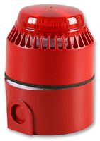 FL/SV/RL/R/D Beacon / Sounder, Flashni, Red, Flashing, 100mm Dia