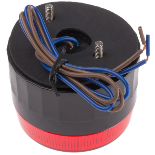 236-228  Red Flashing Beacon, 110 V ac, Surface Mount, Xenon Bulb, IP67