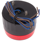 236-228  Red Flashing Beacon, 110 V ac, Surface Mount, Xenon Bulb, IP67