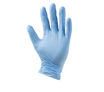 CMD1242033 Blue Nitrile Gloves size 6.5 - S Powder-Free x 100