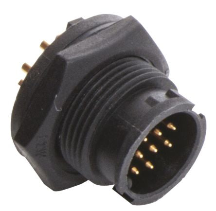 BU-12PMMS-LC7001   BU Male Panel Mount Connector, 12 contacts Plug