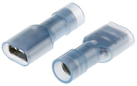 CMD2674142 Blue Insulated Crimp Receptacle, 6.35 x 0.8mm