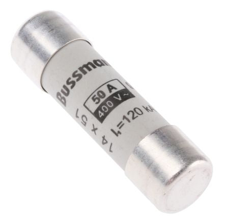C14G50 50A Ceramic Cartridge Fuse, 14 x 51mm