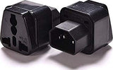 IEC C14 to Universal Female AU US UK EU C13 &1 (2in1) Adapter Power Plug/Socket