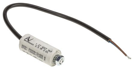C274ACF4250WA0J KEMET C27 Metallised Polypropylene Film Capacitor, 470V ac, ±5%, 2.5μF, Chassis Mount