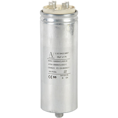 C878AG35550AA0J 55μF Polypropylene Capacitor PP 500V ac ±5% Tolerance