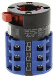 CA10A216/GBA001*FT 3P 3 Position 60° Rotary Switch, 690 V, 20 A, Knob