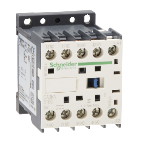 CA3KN31BD Control Relay - 3NO/1NC, 10 A Contact Rating, 24 V dc