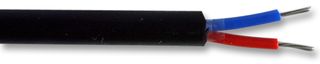 Multicore Cable, DEF 16-2-2A, Unscreened, 2 Core, 0.5 mm², 82 ft, 25 m