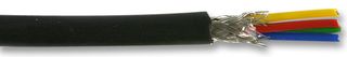Multicore Cable, Screened, 4 Core, 0.5 mm², 82 ft, 25 m