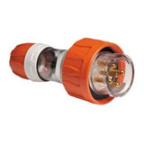 CLI56PA320EO/CLI56PA332EO INDUSTRIAL ANGLE PLUG 250V 3-Round Pins, Electric Orange- 20A Or 32A