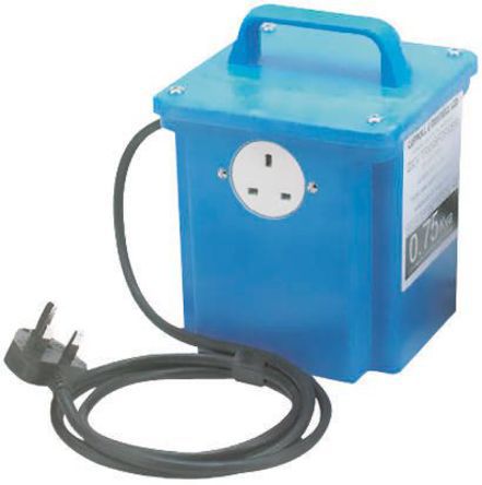 CM3000/230 Carroll & Meynell Single Phase 3kVA Site Transformer, 230V ac Primary, 230V ac Secondary, 13A O/P