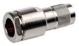 CMD136825 Straight 50Ω Cable Mount TNC Plug, Solder Termination