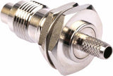 CMD136847  50Ω Bulkhead, Bulkhead Fitting TNC Connector, Crimp Termination