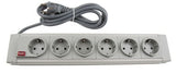 CMD374193 2m 6 Socket Type F - German Schuko Trailing Socket