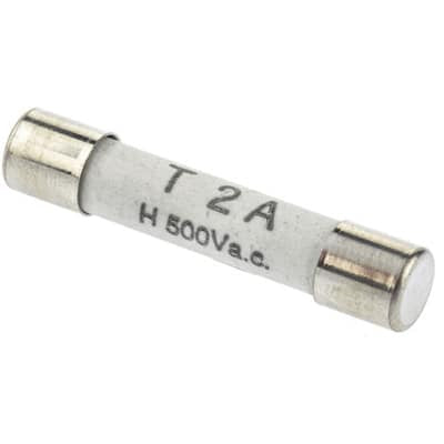CMD414033 2A Ceramic Cartridge Fuse, 6.3 x 32mm, Speed T
