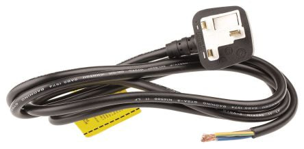 CMD489346 2m Power Cable, Unterminated to UK Plug, 13 A, 250 V