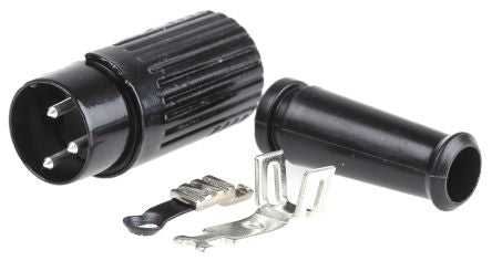 CMD490949 3 Pole Din Plug Plug, 1A, 100 V ac, Push Lock