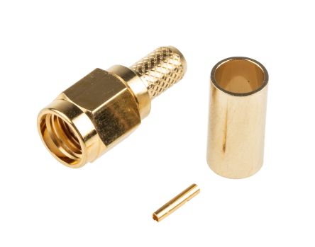 CMD5462807 Straight Cable Mount SMA Connector, Crimp Termination