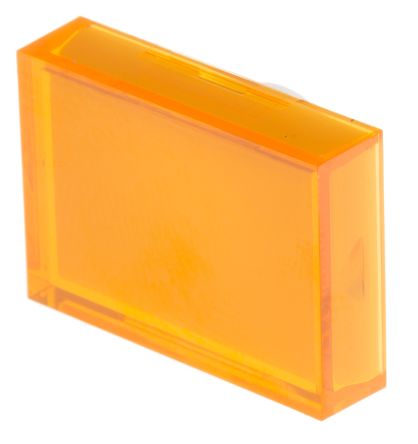 CMD7452521  Orange Rectangular Push Button Lens
