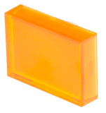CMD7452521  Orange Rectangular Push Button Lens