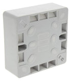 CMD7758107 White Matt Urea Formaldehyde Back Box, BS Standard