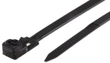 CMD8111795 Black Nylon Releasable Cable Tie, 125mm x 4.5 mm